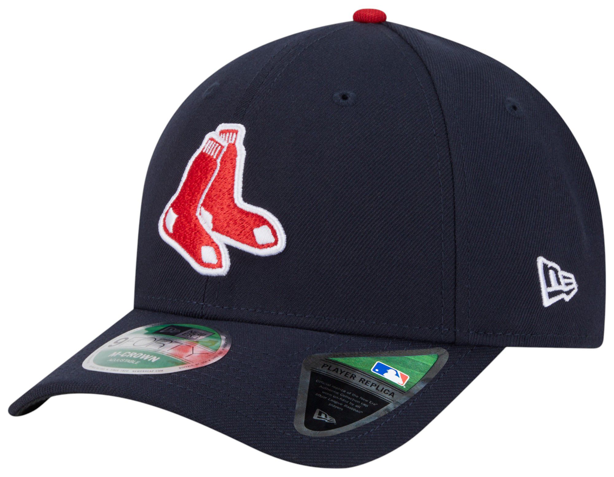 New Era Adult Boston Red Sox Navy Player 9Forty Adjustable Hat product image