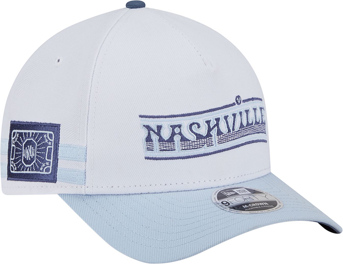 New Era Adult Nashville SC 2025 White Jersey Hook Third 9Forty A-Frame Adjustable Hat product image