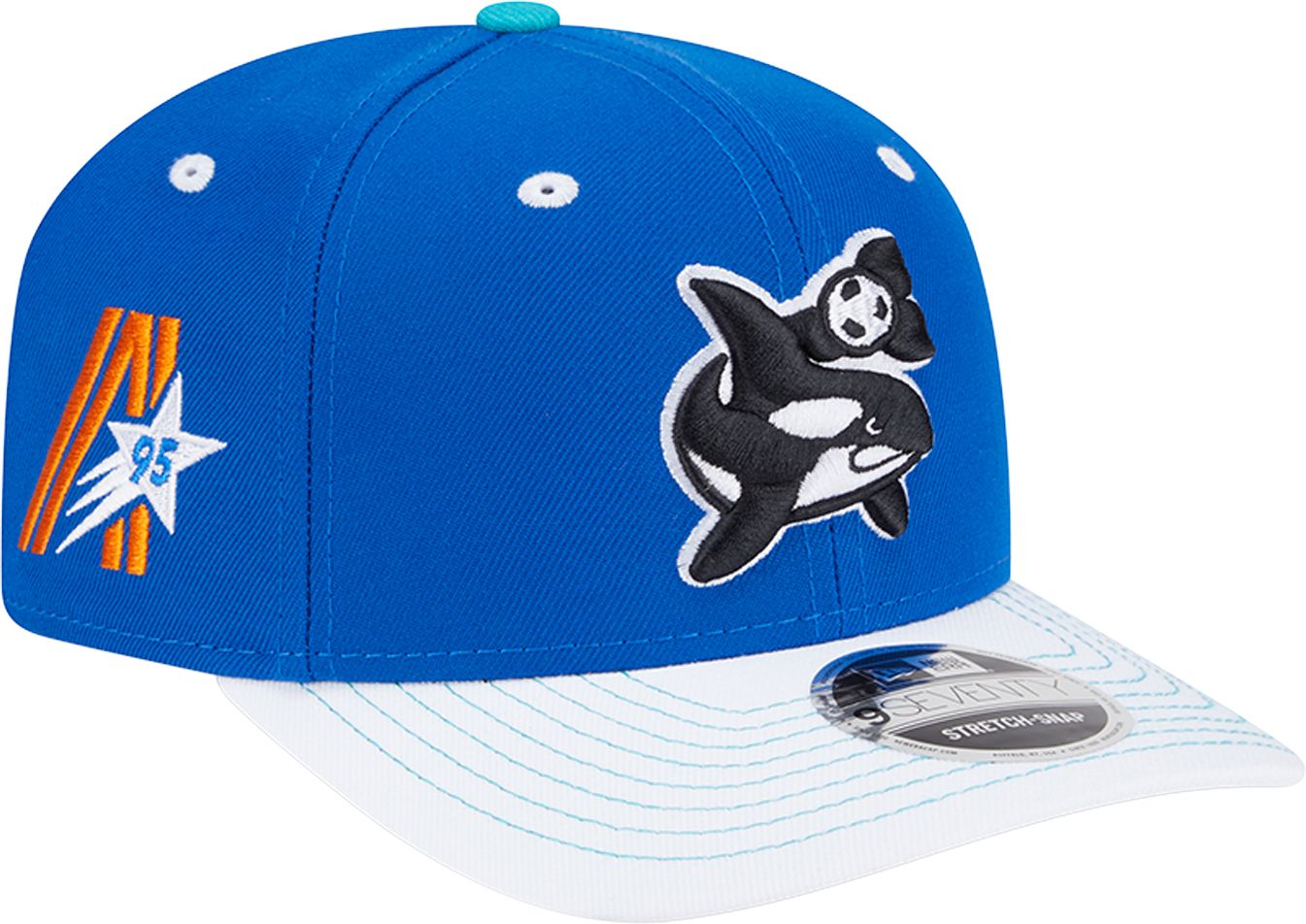New Era Adult Seattle Sounders Blue Jersey Hook Third 9Seventy Adjustable Stretch-Snap Hat product image