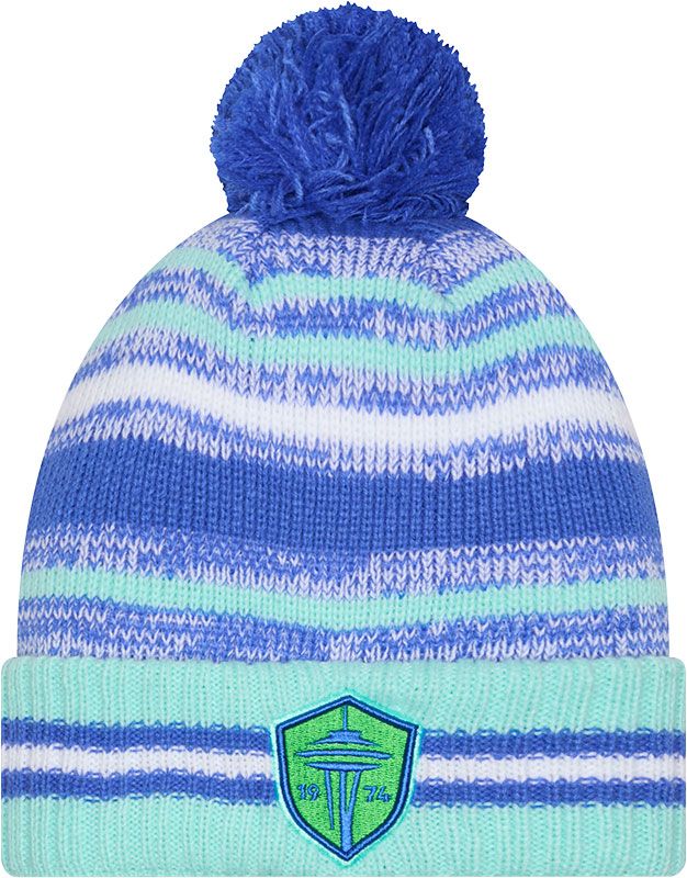 New Era Adult Seattle Sounders FC Blue Team Logo 25 Cheer Knit Hat product image