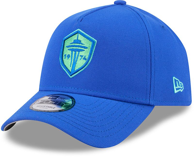 New Era Adult Seattle Sounders Royal Blue 9Forty A-Frame Adjustable Hat product image