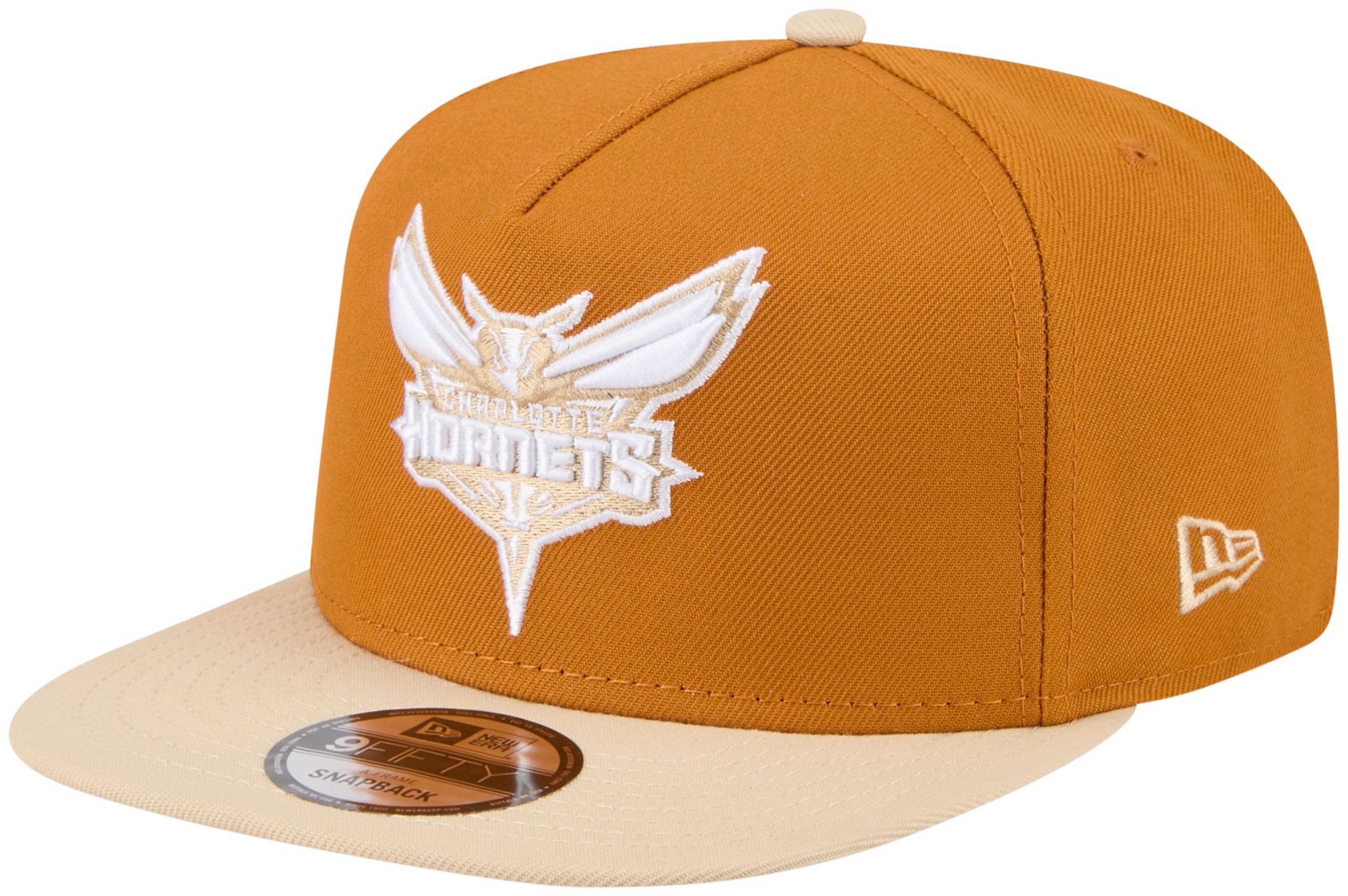 New Era Adult Charlotte Hornets Brown Two Tone 9Fifty A-Frame Adjustable Hat product image