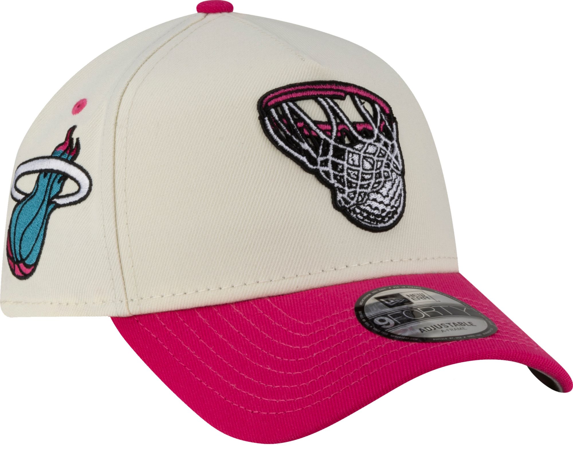 New Era Adult Miami Heat Tan Eastside Golf 9Forty A-Frame Adjustable Hat product image