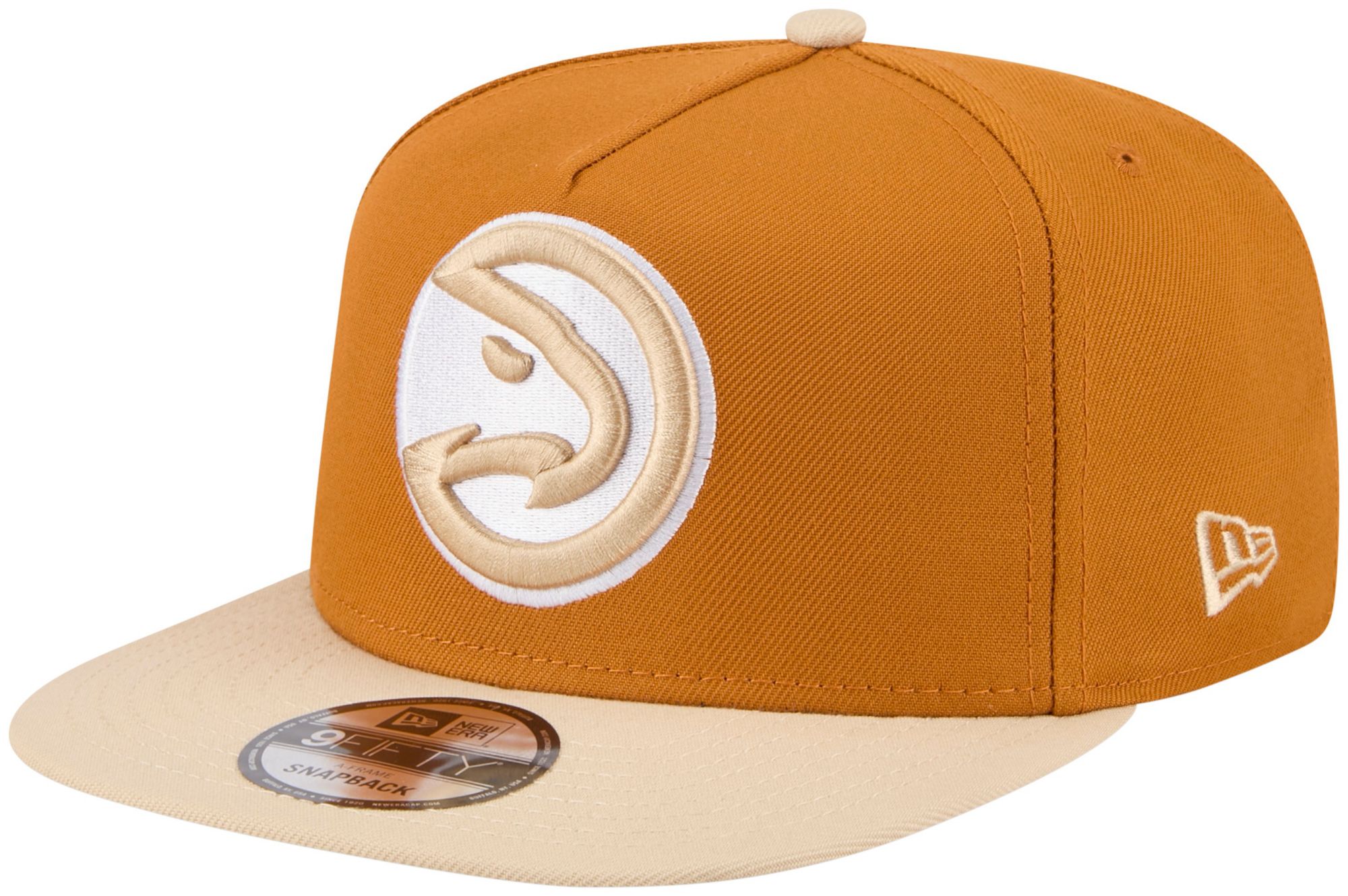 New Era Adult Atlanta Hawks Brown Two Tone 9Fifty A-Frame Adjustable Hat product image