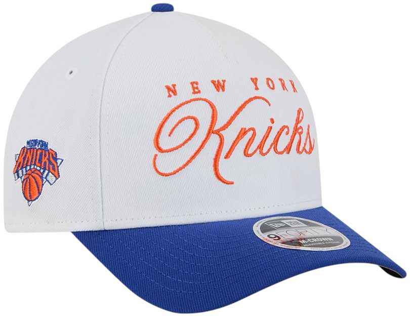 New Era Adult New York Knicks 2025 NBA Draft White 9Forty Adjustable Hat product image