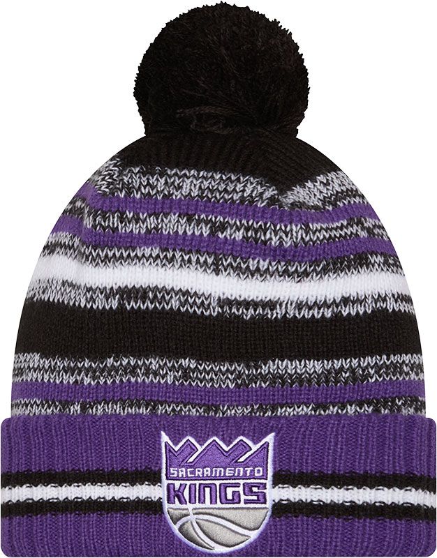 New Era Adult Sacramento Kings Black Cheer Knit Hat product image