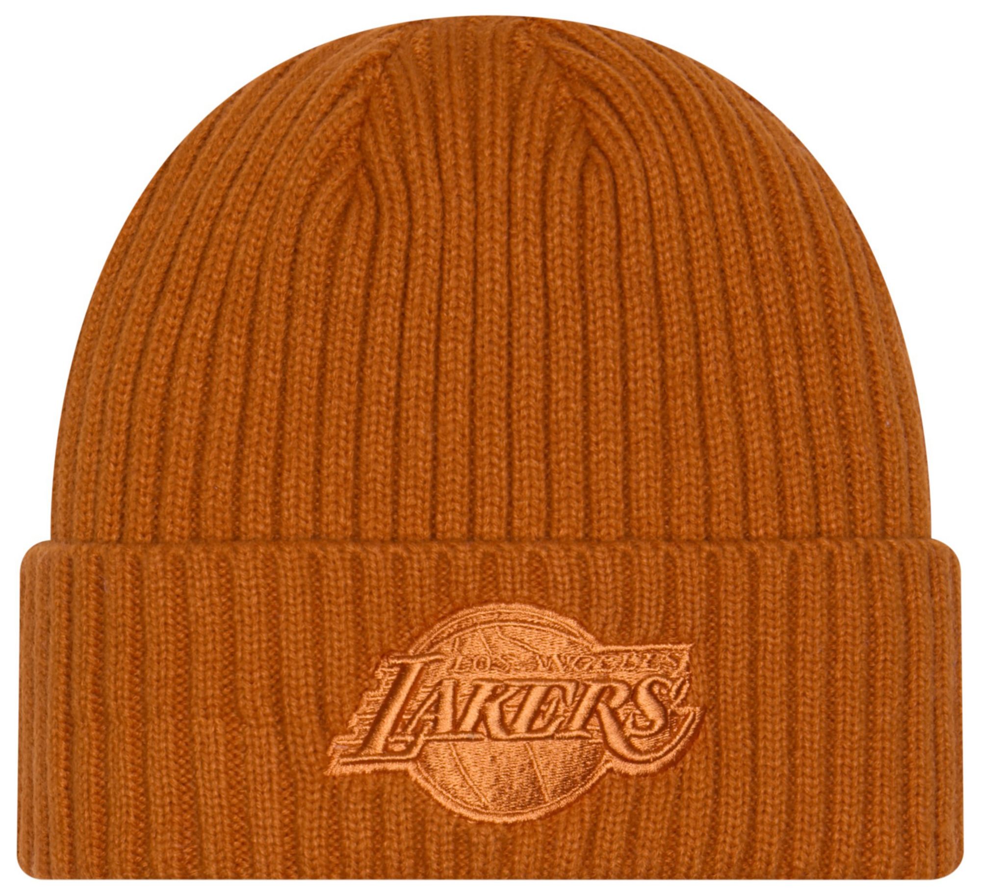 New Era Adult Los Angeles Lakers Brown Color Pack Knit Beanie product image