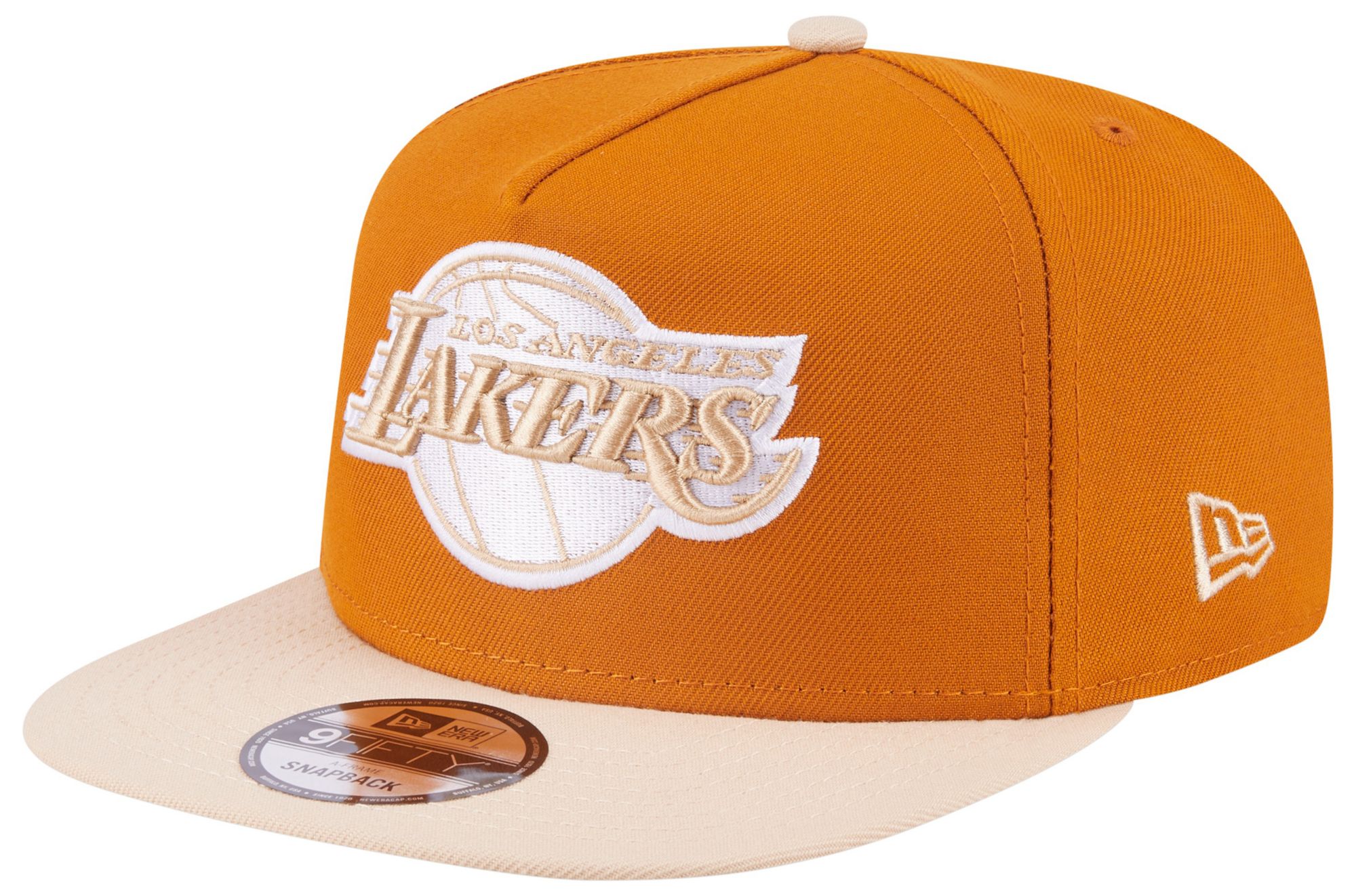 New Era Adult Los Angeles Lakers Brown Two Tone 9Fifty A-Frame Adjustable Hat product image