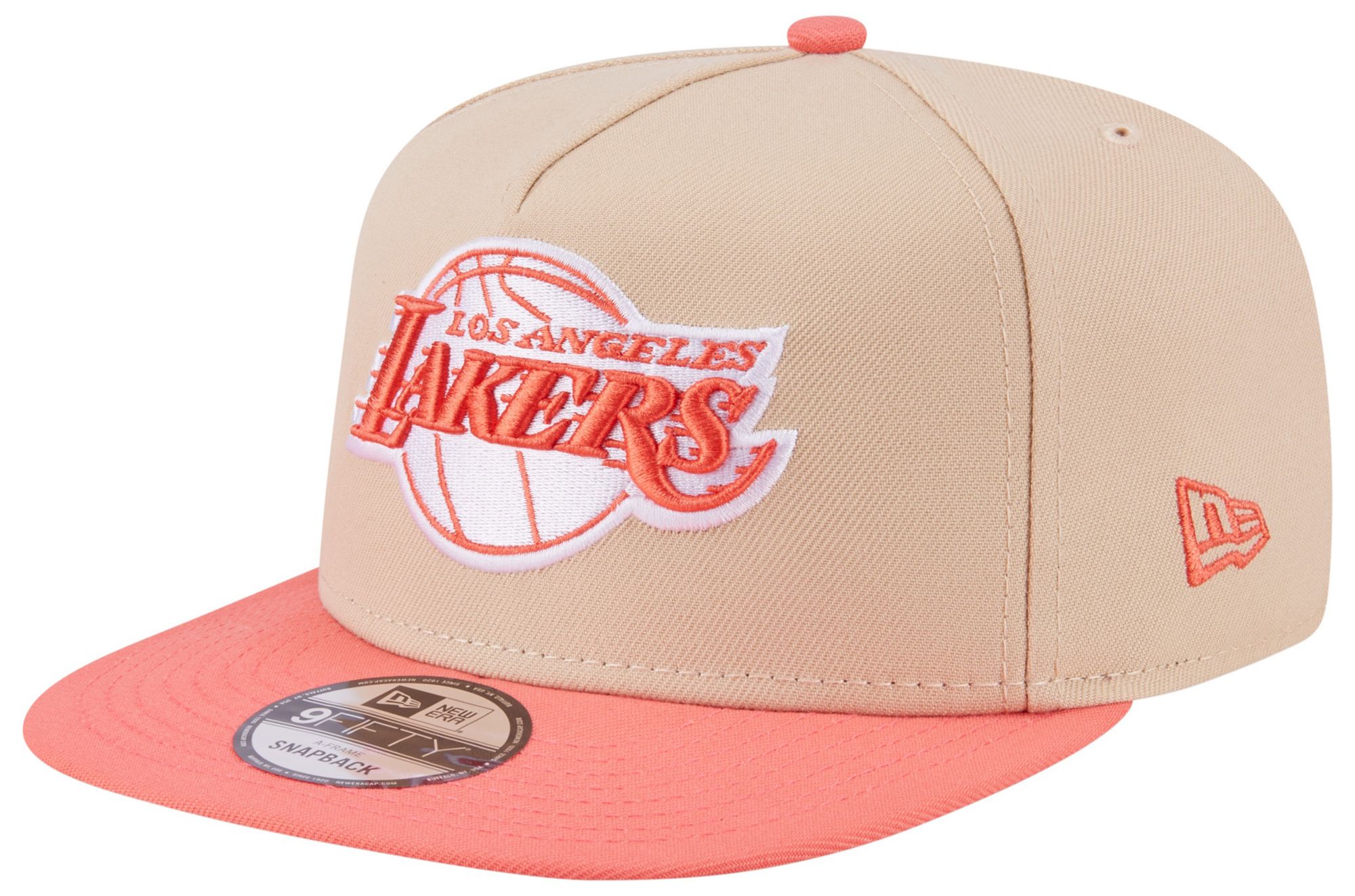 New Era Adult Los Angeles Lakers Tan Two Tone 9Fifty A-Frame Adjustable Hat product image