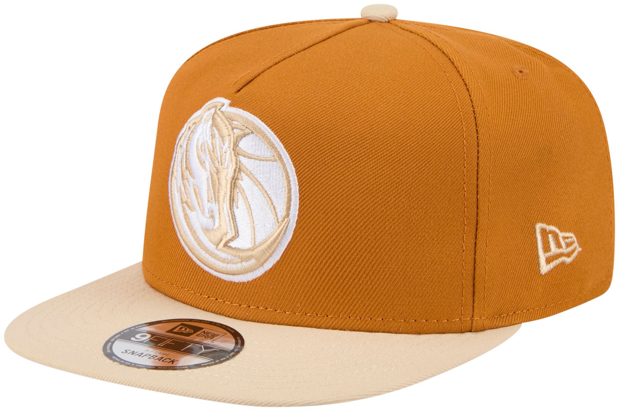 New Era Adult Dallas Mavericks Brown Two Tone 9Fifty A-Frame Adjustable Hat product image