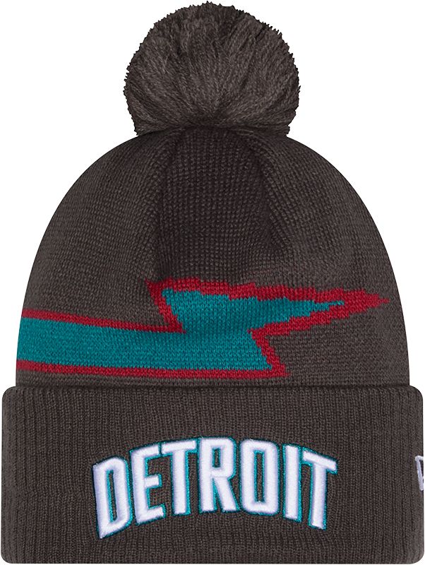 New Era Adult 2025-26 City Edition Detroit Pistons Logo Pom Knit Beanie product image