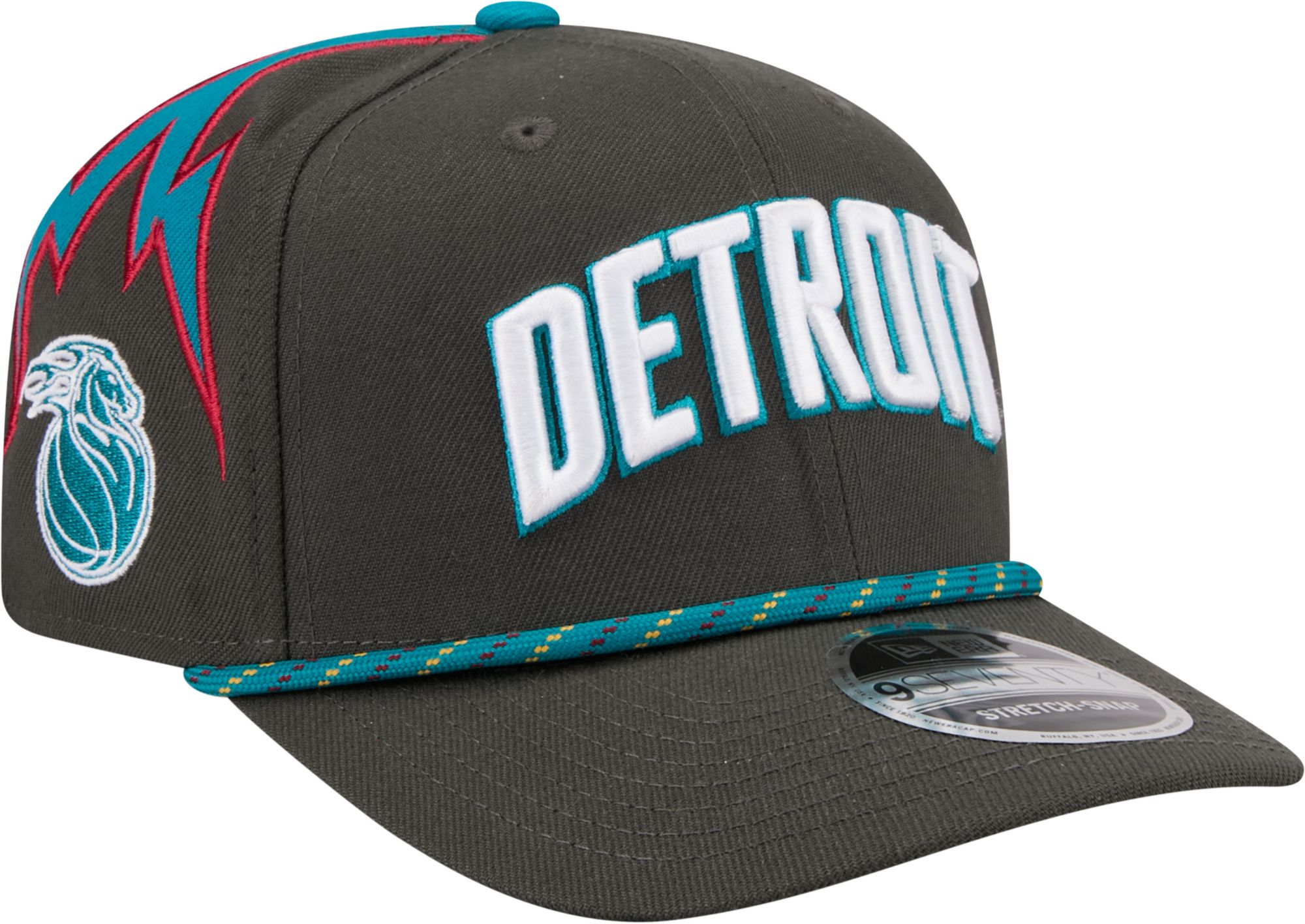 New Era Adult 2025-26 City Edition Detroit Pistons 9Seventy Logo Adjustable Hat product image