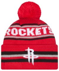New Era Adult Houston Rockets Red Classic Pom Cuffed Knit Beanie | Dick ...
