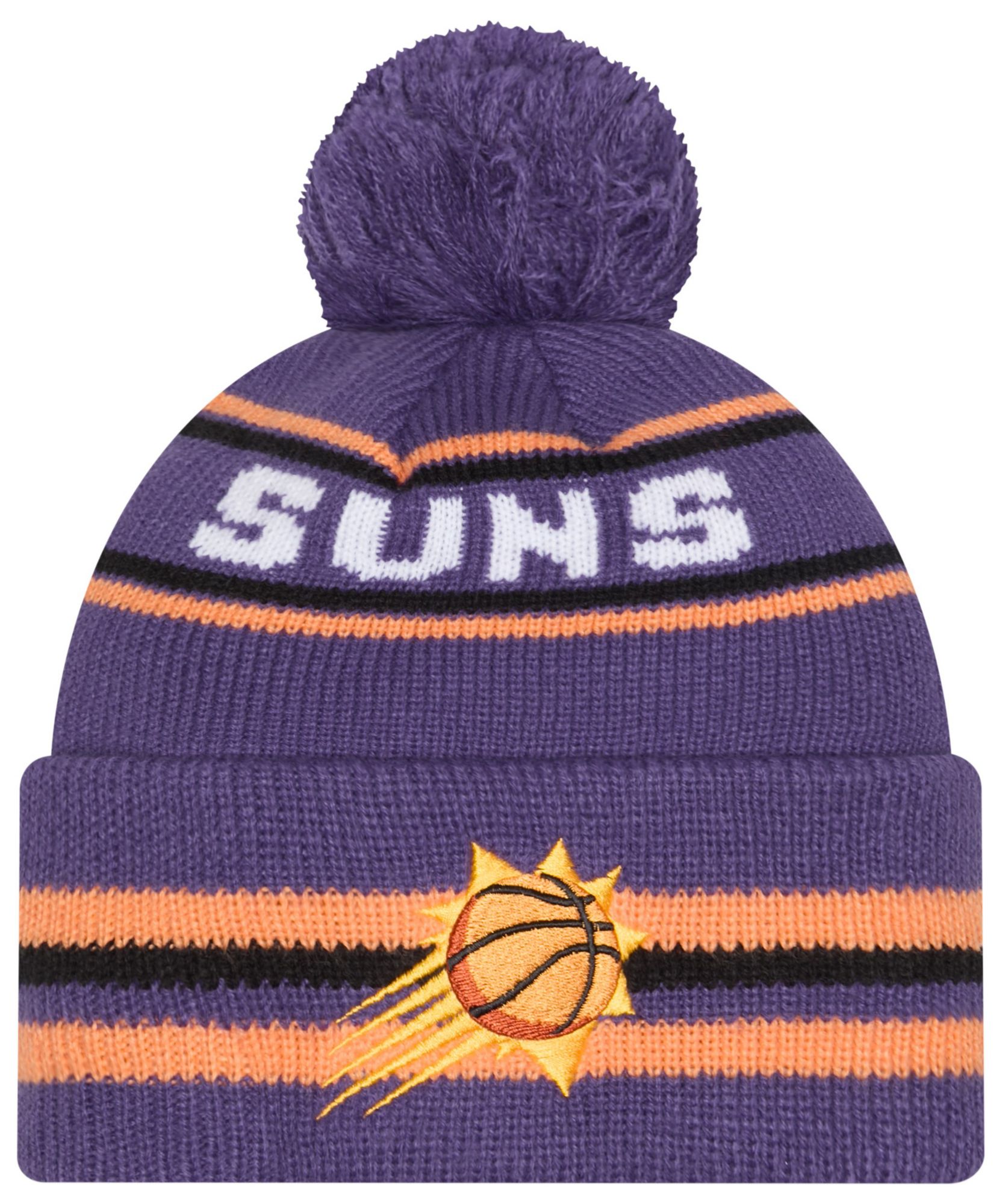 New Era Adult Phoenix Suns Purple Classic Pom Cuffed Knit Beanie product image