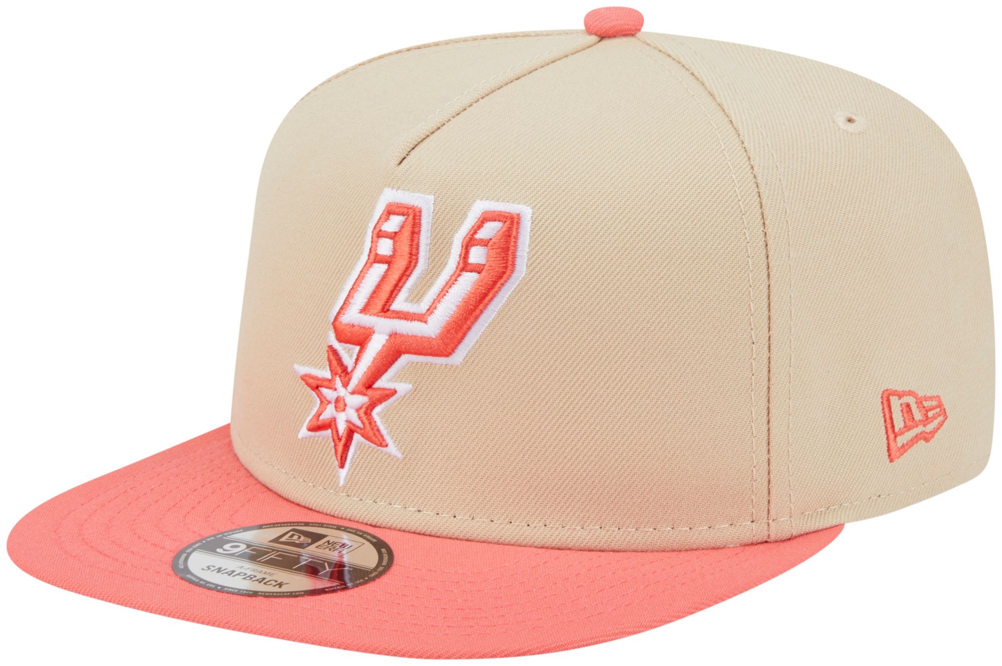 New Era Adult San Antonio Spurs Tan Two Tone 9Fifty A-Frame Adjustable Hat product image