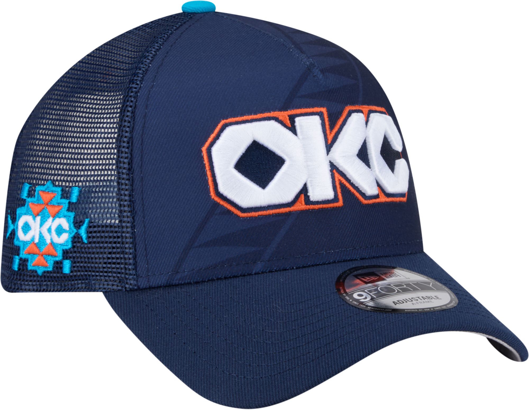 New Era Adult 2025-26 City Edition Oklahoma City Thunder 9Forty Logo Trucker Hat product image