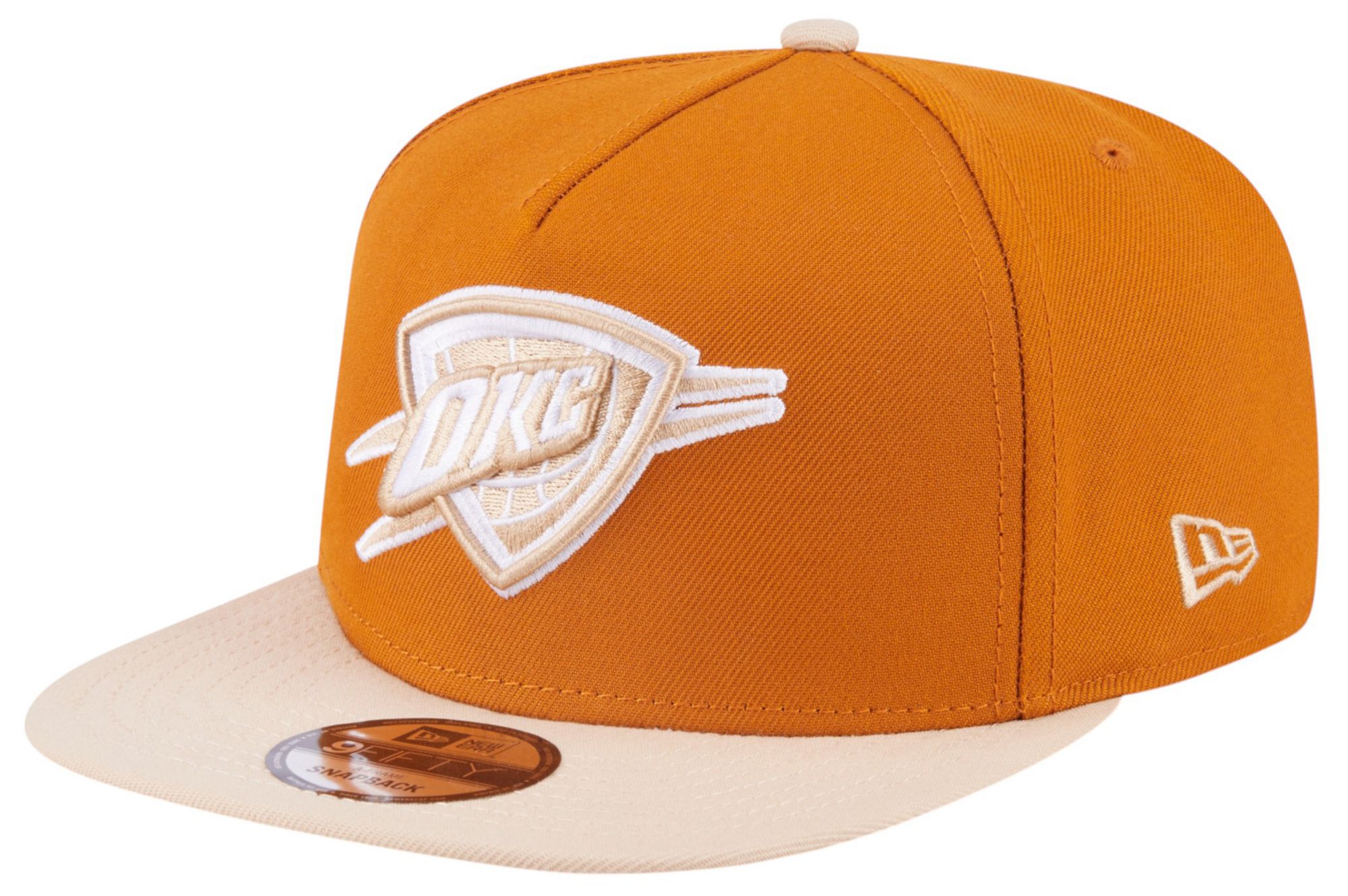 New Era Adult Oklahoma City Thunder Brown Two Tone 9Fifty A-Frame Adjustable Hat product image