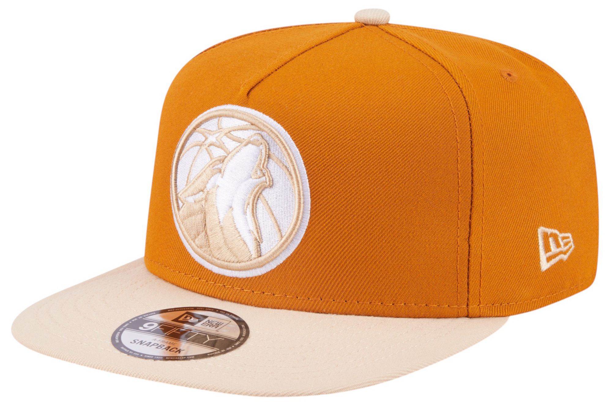 New Era Adult Minnesota Timberwolves Brown Two Tone 9Fifty A-Frame Adjustable Hat product image