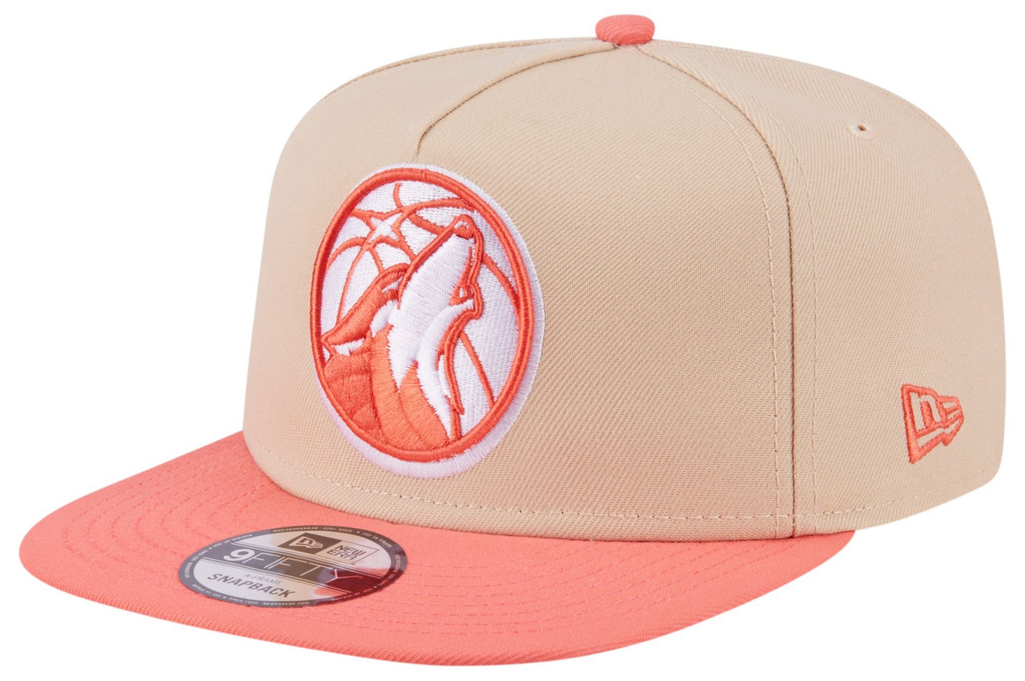 New Era Adult Minnesota Timberwolves Tan Two Tone 9Fifty A-Frame Adjustable Hat product image