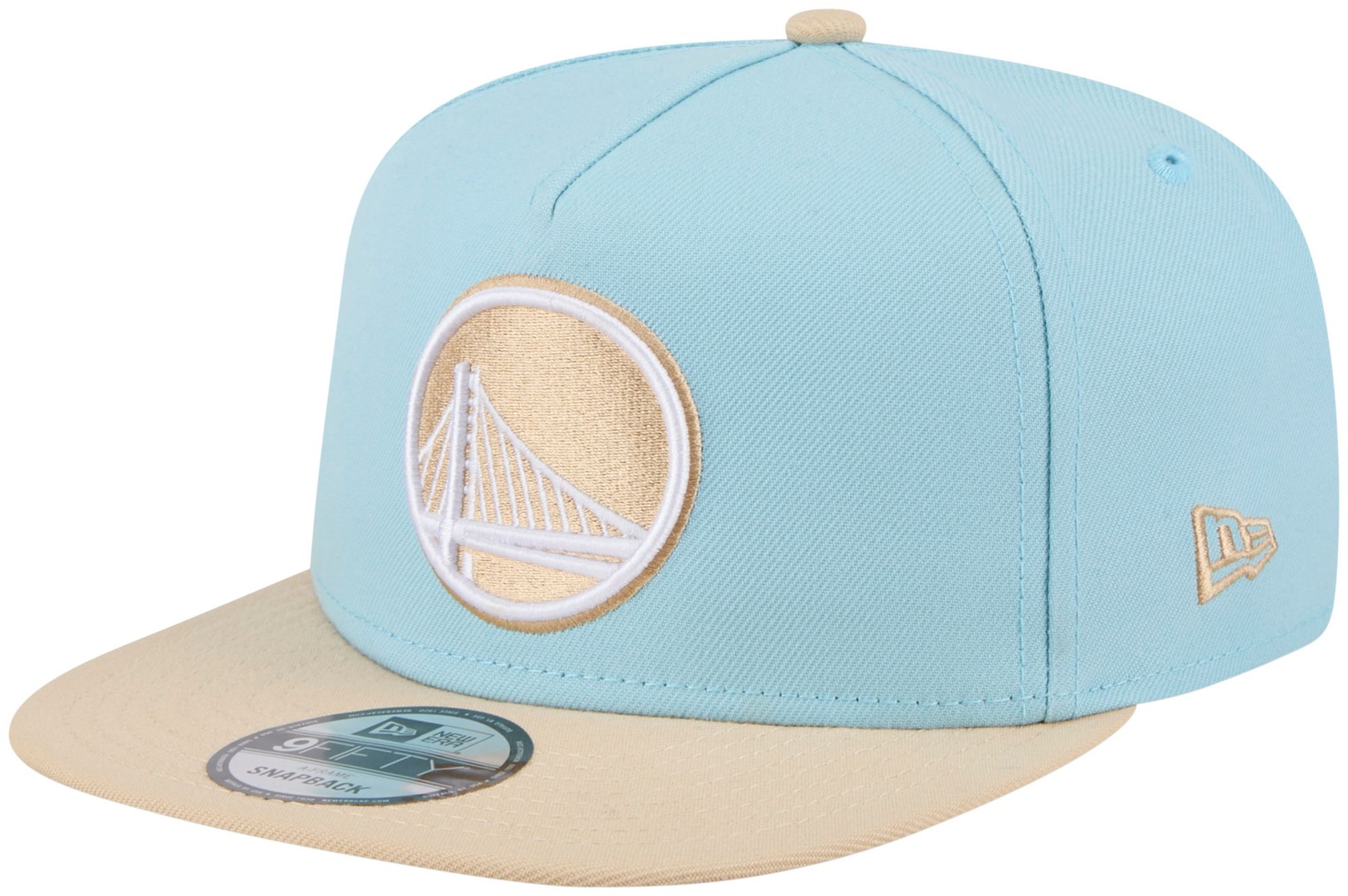New Era Adult Golden State Warriors Blue Two Tone 9Fifty A-Frame Adjustable Hat product image