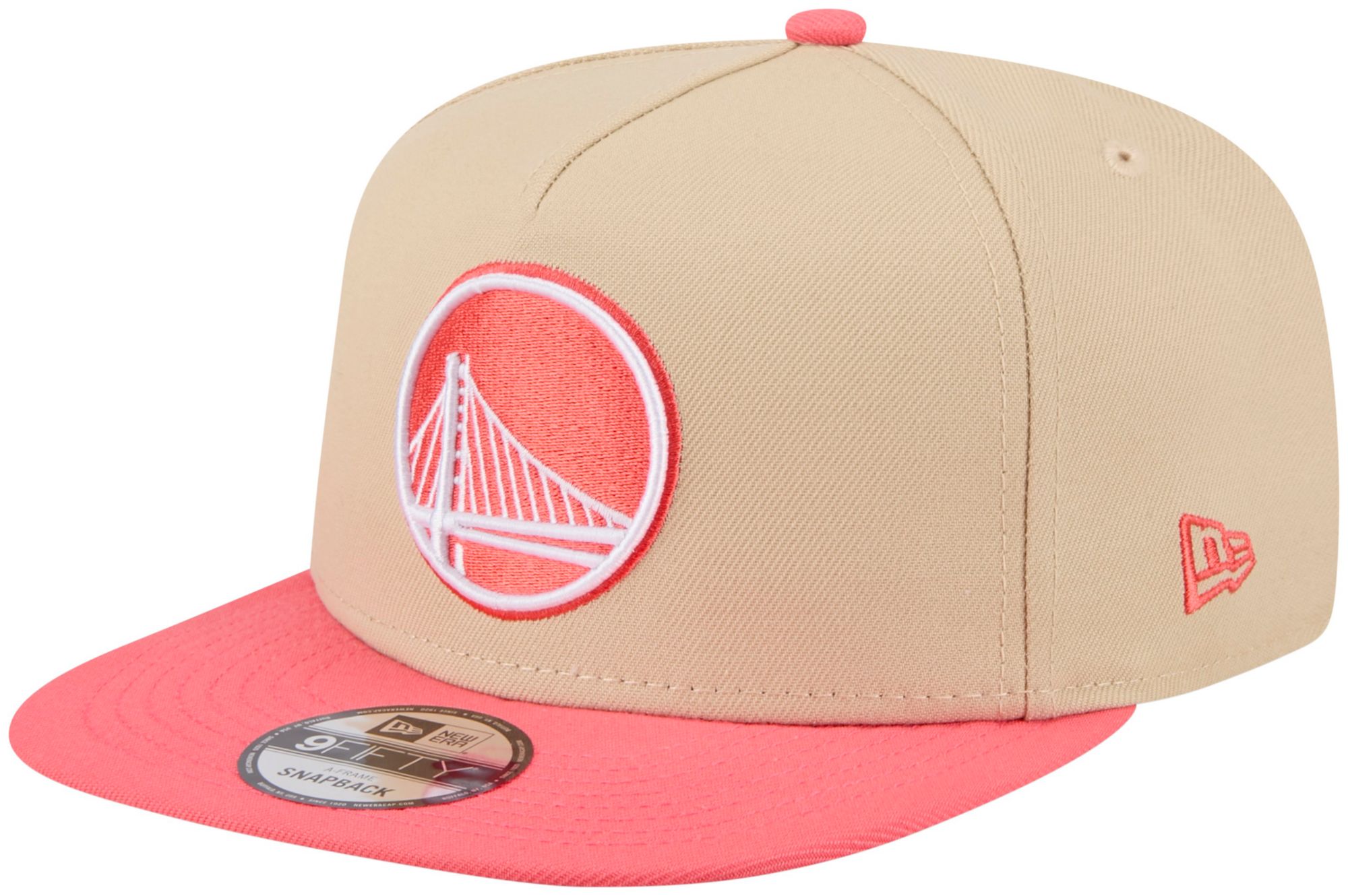 New Era Adult Golden State Warriors Tan Two Tone 9Fifty A-Frame Adjustable Hat product image