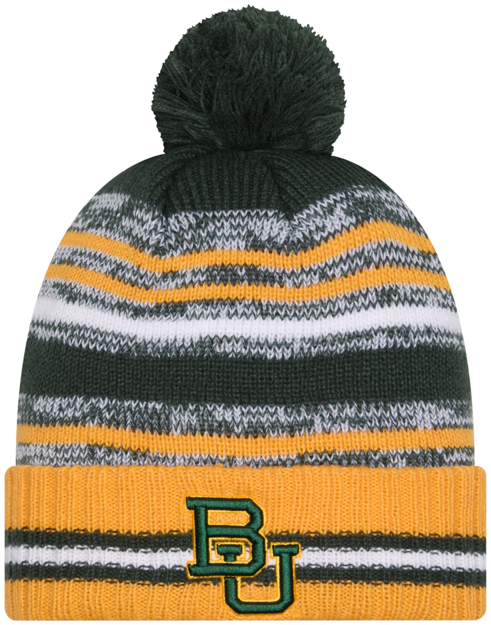 New Era Adult Baylor Bears Dark Green Cheer Knit Hat product image