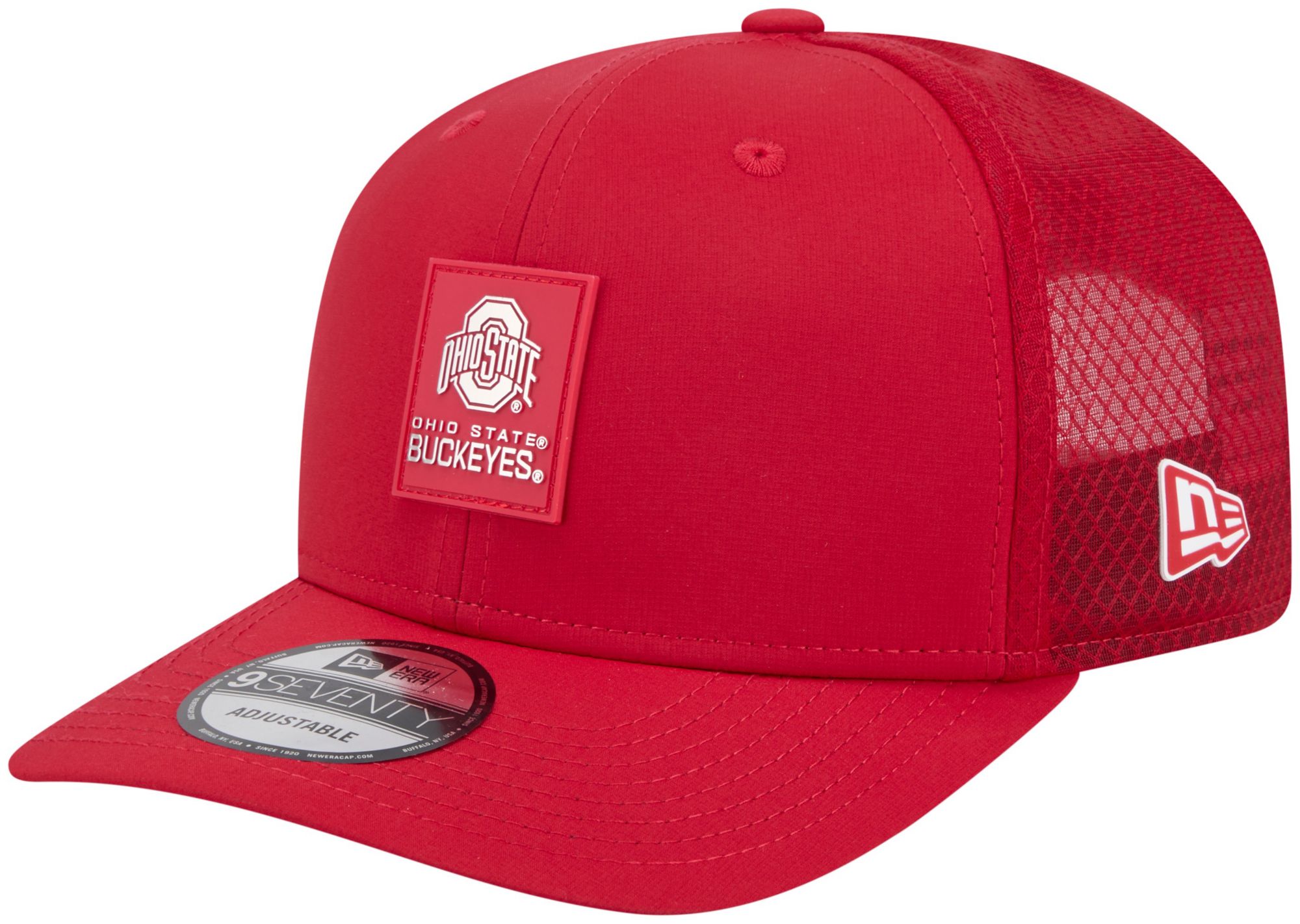 New Era Adult Ohio State Buckeyes Red 2025 Sideline College Football 9Seventy Adjustable Trucker Hat product image