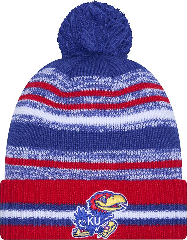 New Era Adult Kansas Jayhawks Blue Cheer Knit Hat product image