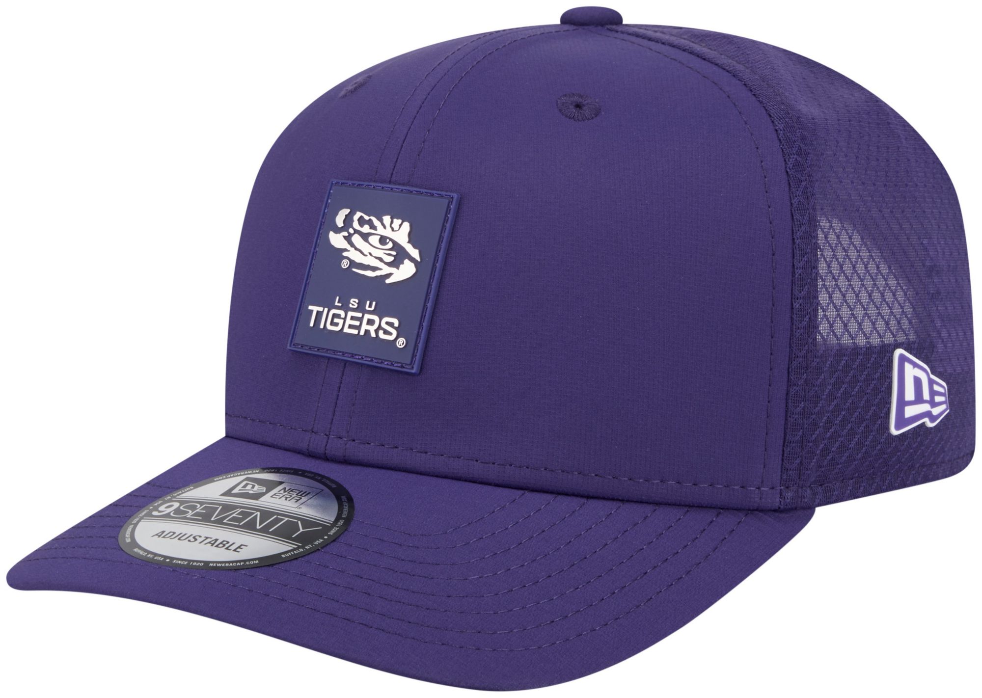 New Era Adult LSU Tigers Purple 2025 Sideline College Football 9Seventy Adjustable Trucker Hat product image
