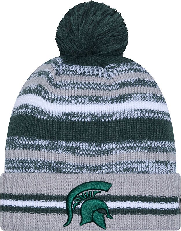 New Era Adult Michigan State Spartans Dark Green Cheer Knit Hat product image