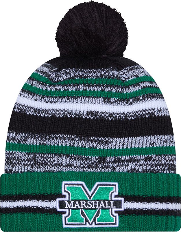 New Era Adult Marshall Thundering Herd Black Cheer Knit Hat product image