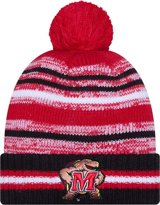 New Era Adult Maryland Terrapins Red Cheer Knit Hat product image