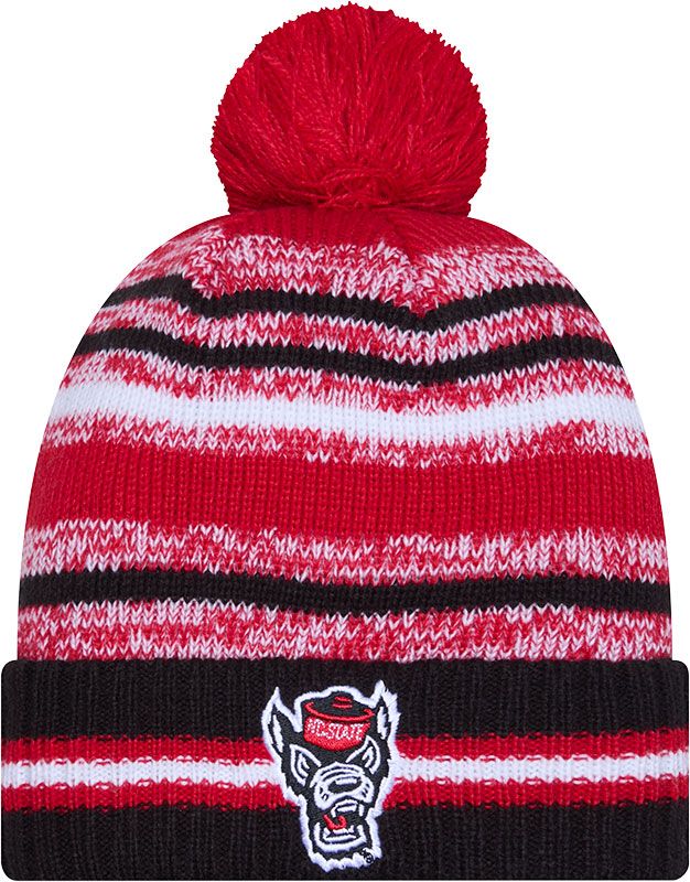 New Era Adult North Carolina State Wolfpack Red Cheer Knit Hat product image