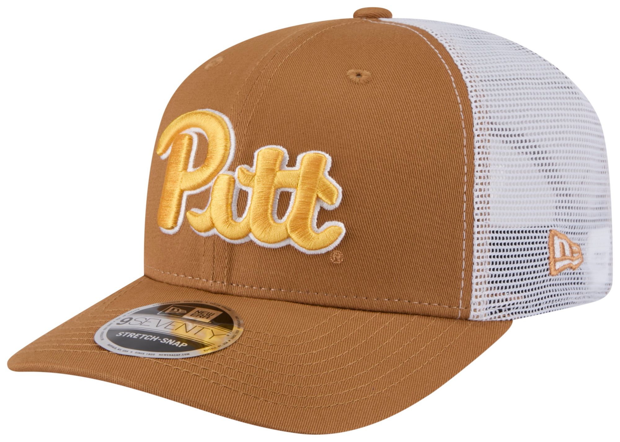 New Era Adult Pittsburgh Panthers Brown EG Trucker 9Seventy Adjustable Stretch-Snap Hat product image