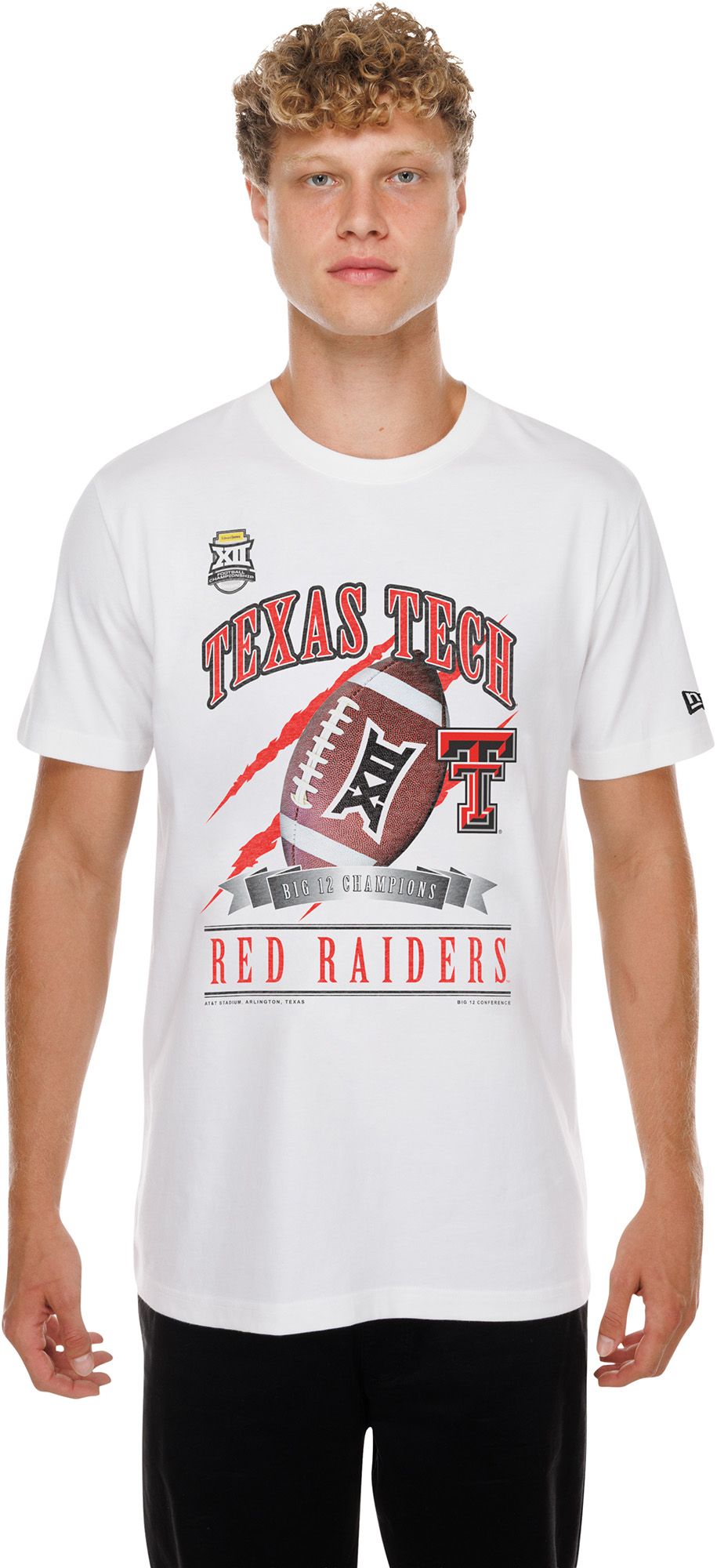 New Era Adult 2025 Big 12 Conference Champions Texas Tech Red Raiders T-Shirt product image