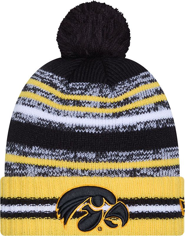 New Era Adult Iowa Hawkeyes Black Cheer Knit Hat product image