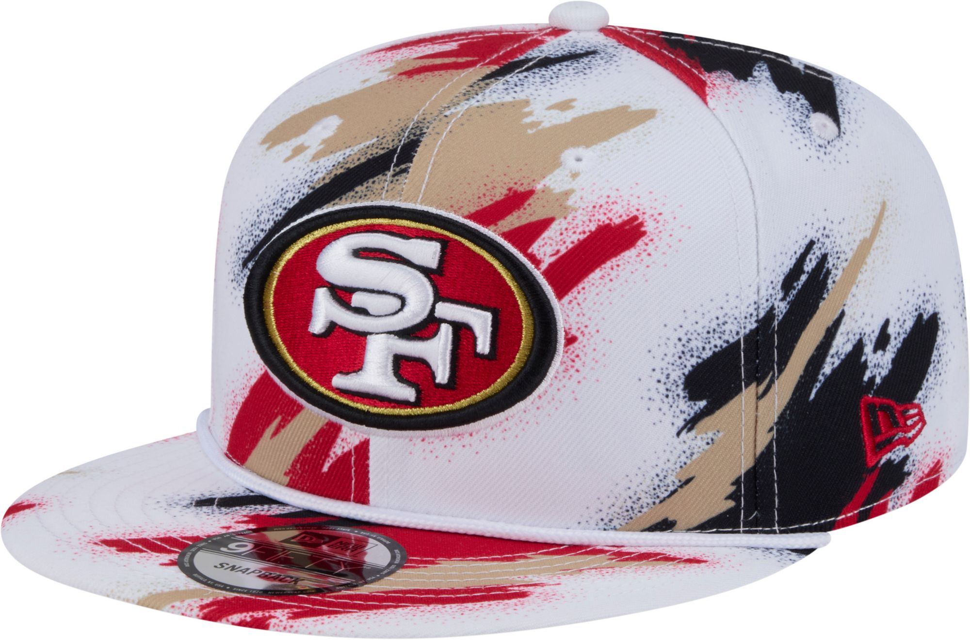New Era Adult San Francisco 49ers Paint Red  9fifty Adjustable Hat product image