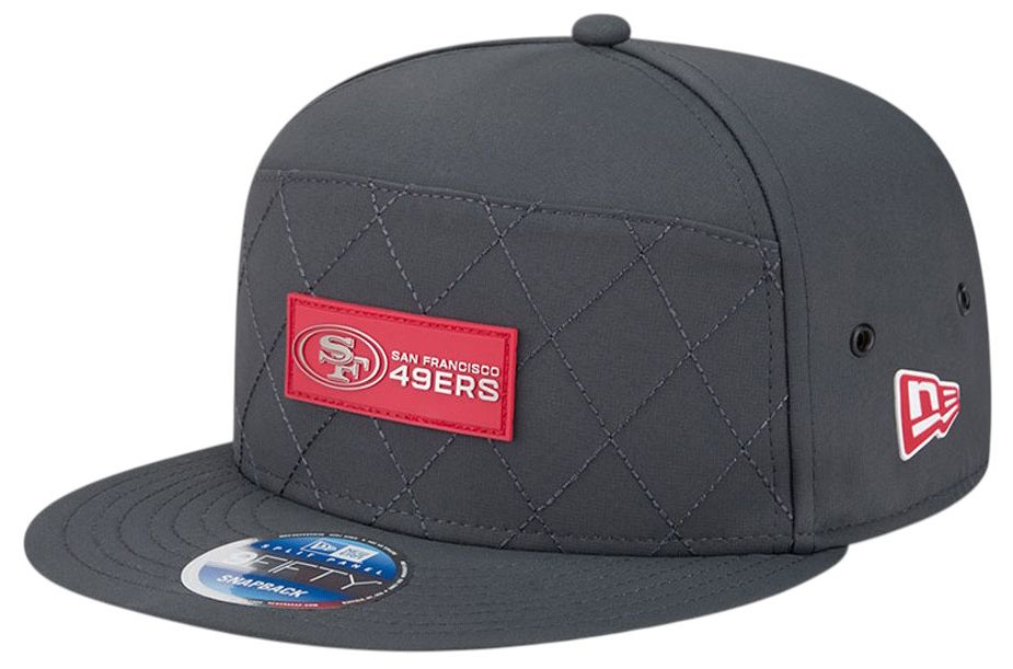 New Era Adult San Francisco 49ers Charcoal Sideline 9Fifty Adjustable Snapback Hat product image
