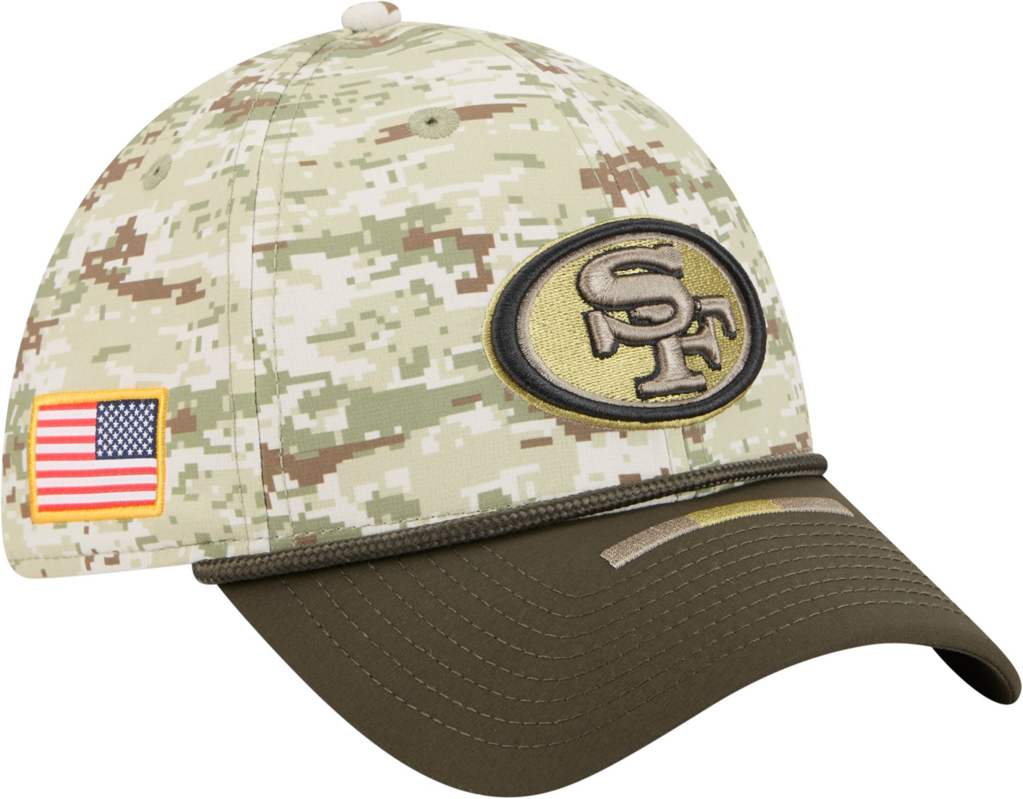 New Era Adult San Francisco 49ers Camo Salute To Service 2025 39Thirty Stretch Fit Hat product image
