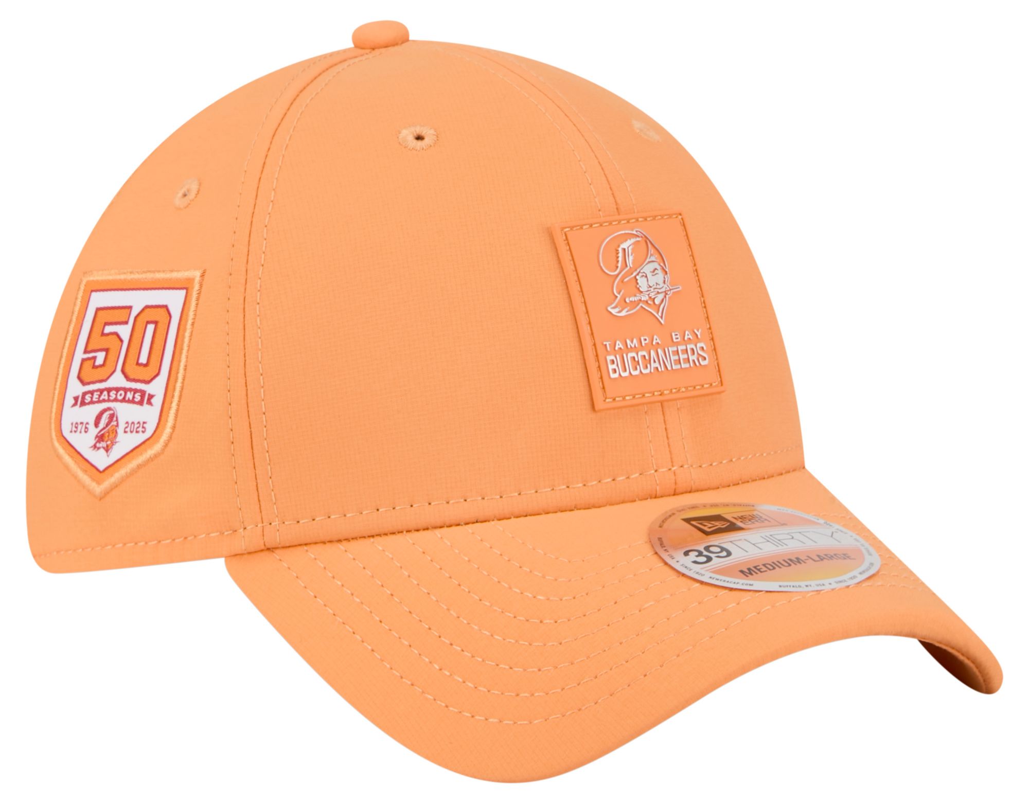 New Era Adult Tampa Bay Buccaneers Sideline 2025 Orange 39Thirty Stretch Fit Hat product image