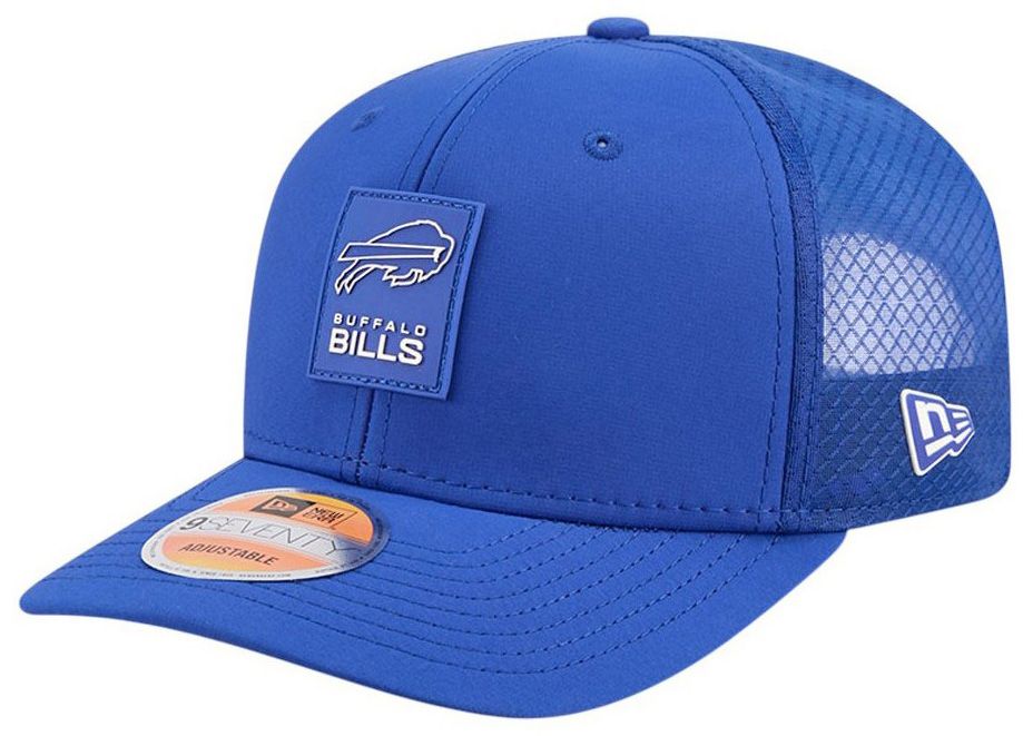 New Era Adult Buffalo Bills Sideline 2025 Medium Blue 9Seventy Adjustable Trucker Hat product image