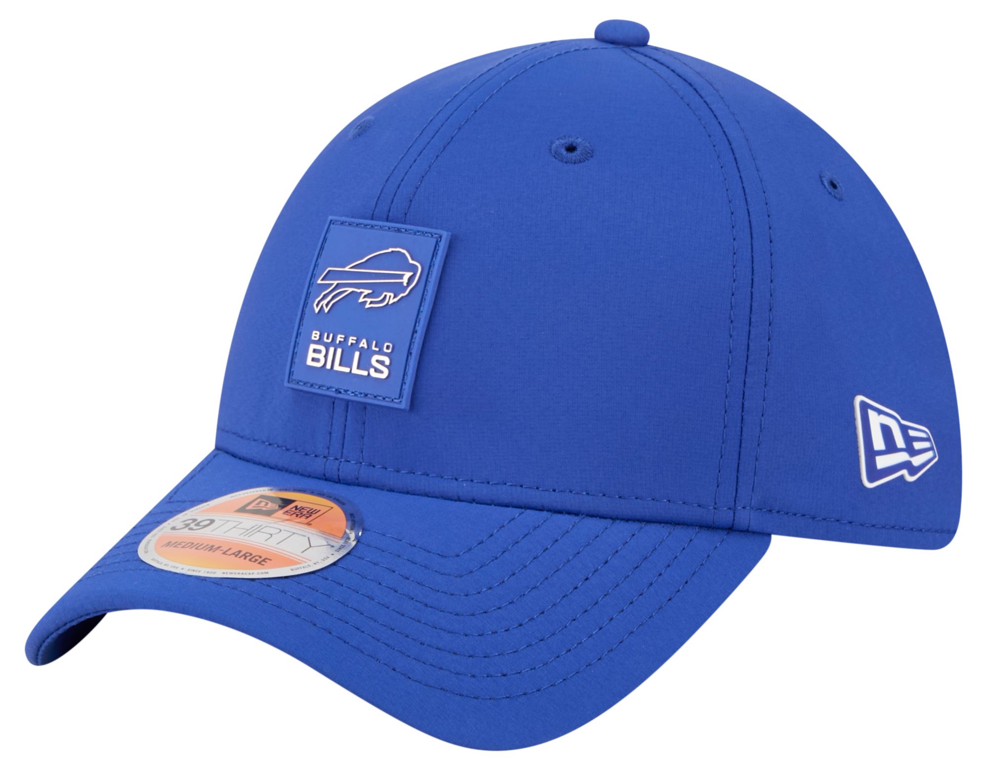 New Era Adult Buffalo Bills Sideline 2025 Medium Blue 39Thirty Stretch Fit Hat product image