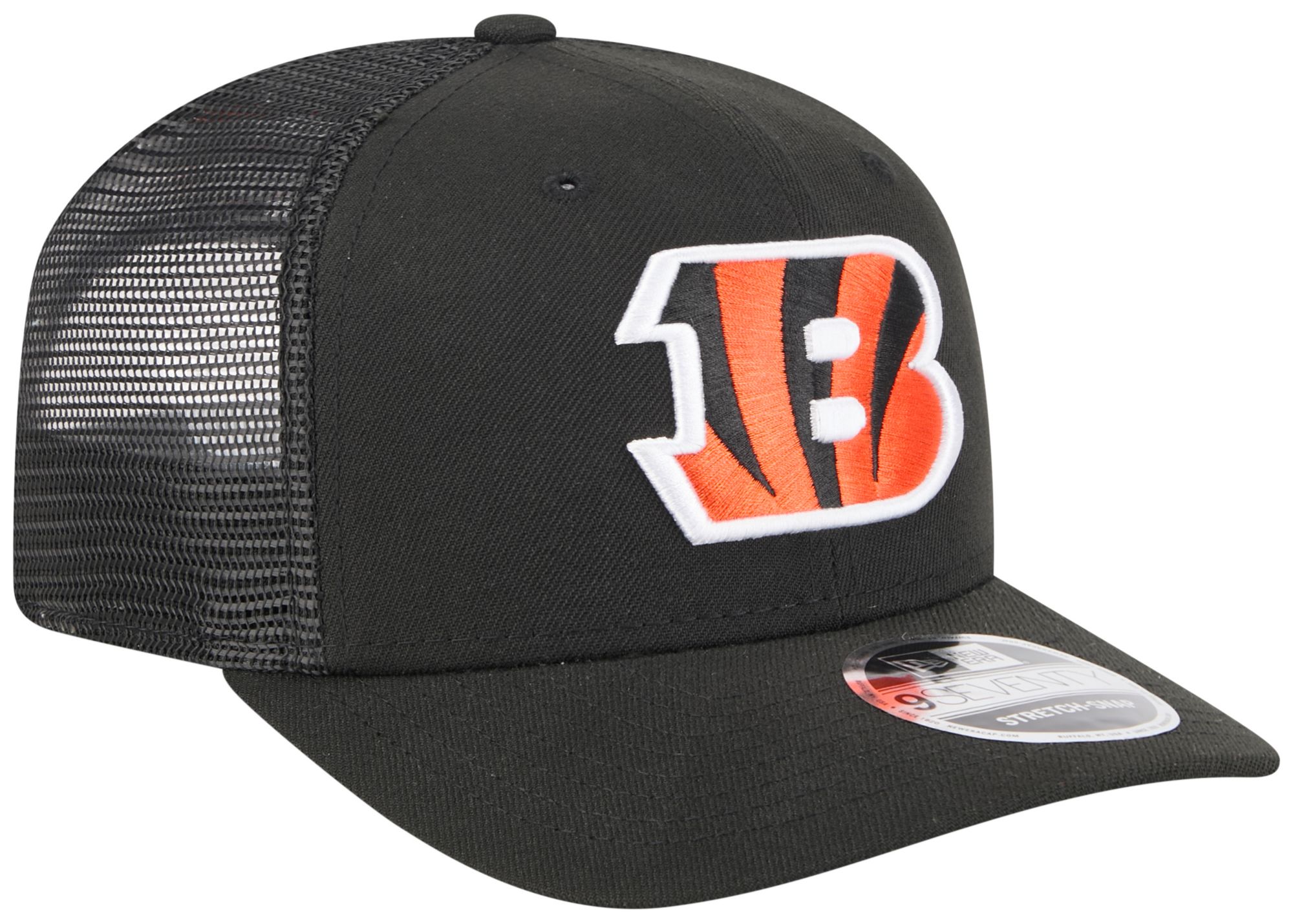 New Era Adult Cincinnati Bengals Black 9Seventy Adjustable Trucker Hat product image
