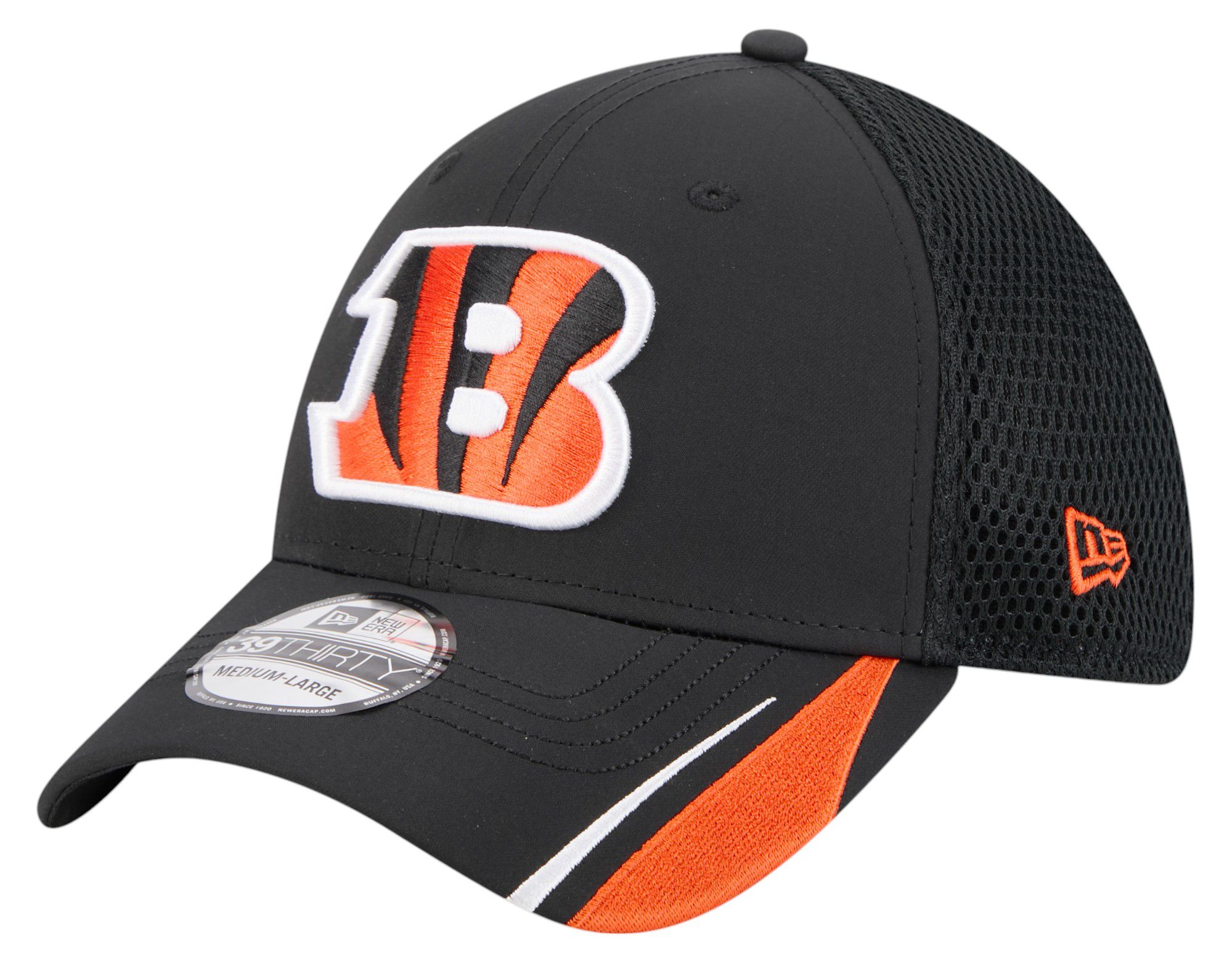 New Era Adult Cincinnati Bengals Black Linear 39Thirty Adjustable Hat product image