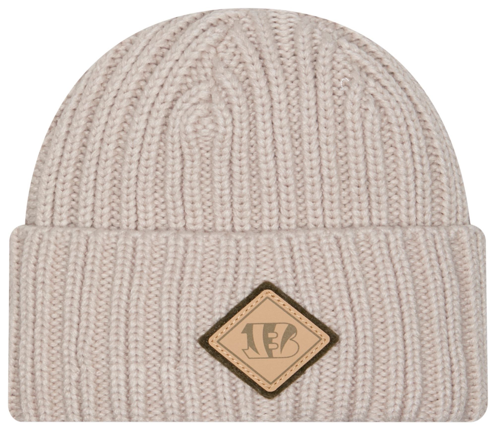 New Era Adult Cincinnati Bengals Tan Applique Cuffed Knit Hat product image