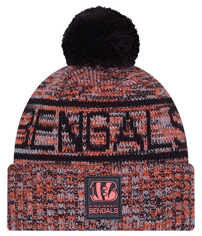 New Era Adult Cincinnati Bengals Black Sideline Sport Knit Beanie product image