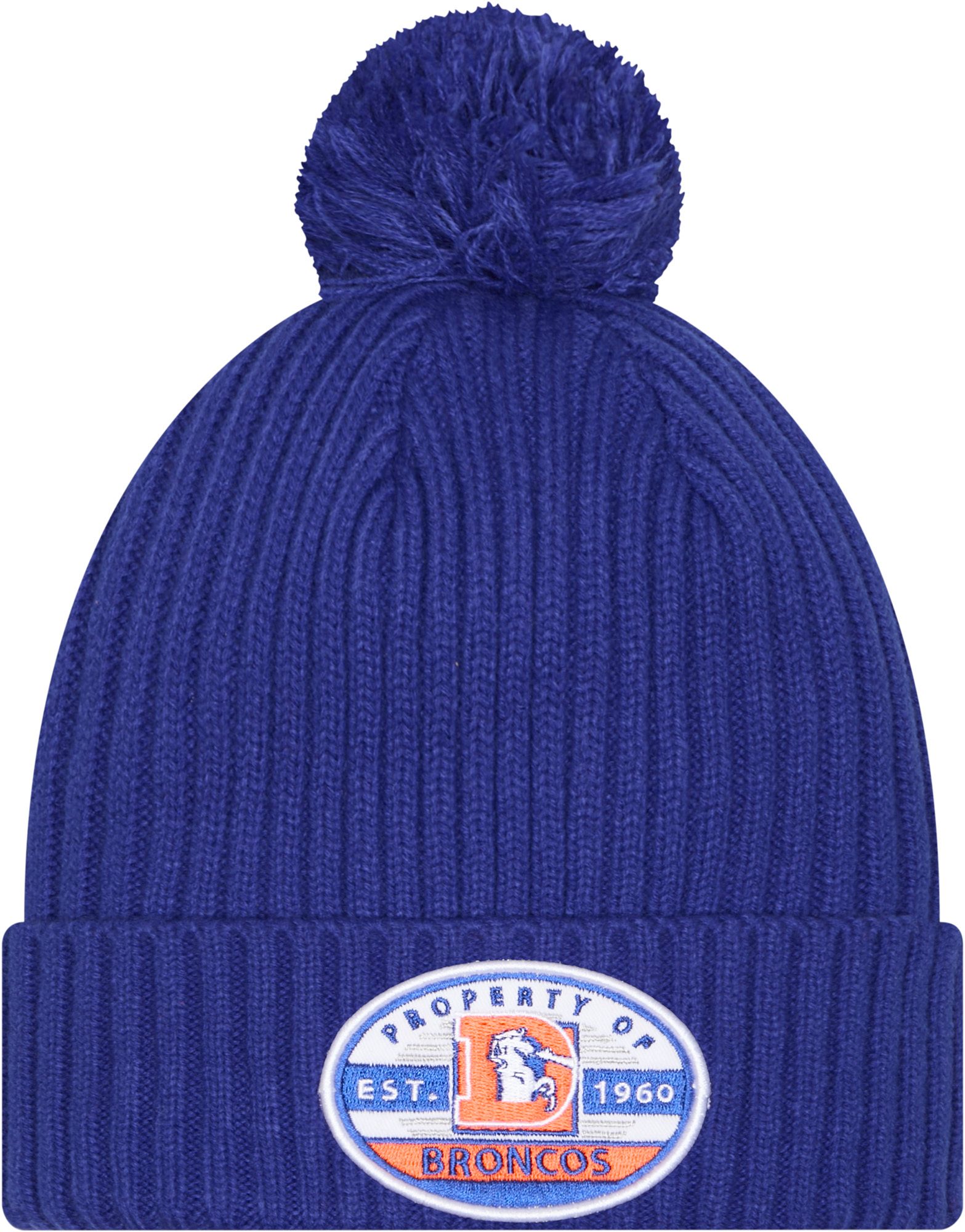 New Era Adult Denver Broncos Blue Property Cuffed Knit Beanie product image
