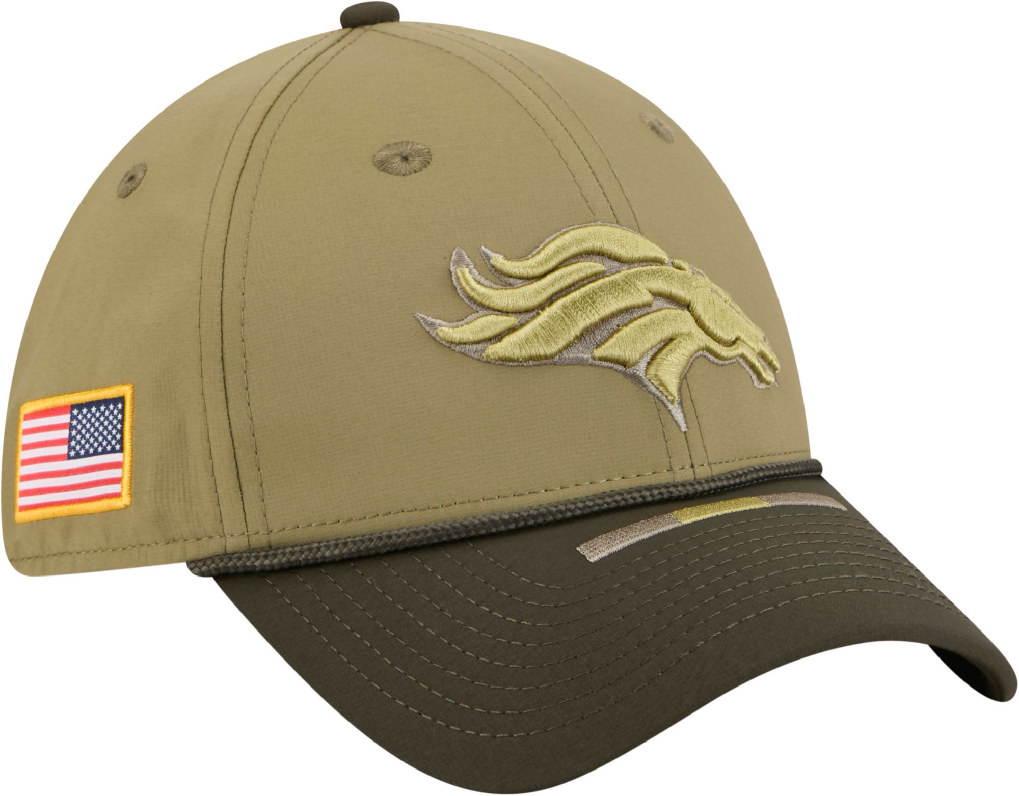 New Era Adult Denver Broncos Dark Moss Salute To Service 2025 39Thirty Stretch Fit Hat product image