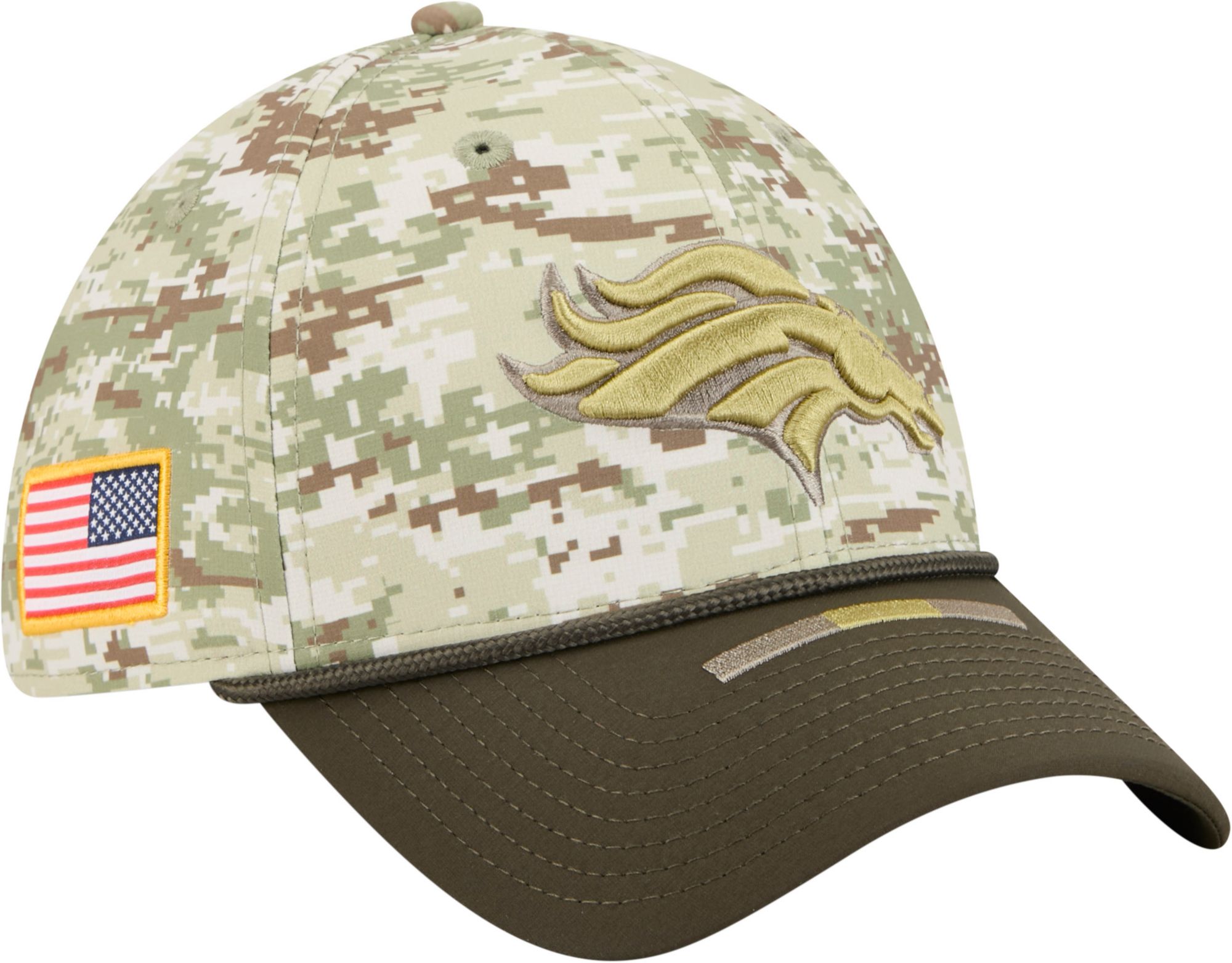 New Era Adult Denver Broncos Camo Salute To Service 2025 39Thirty Stretch Fit Hat product image
