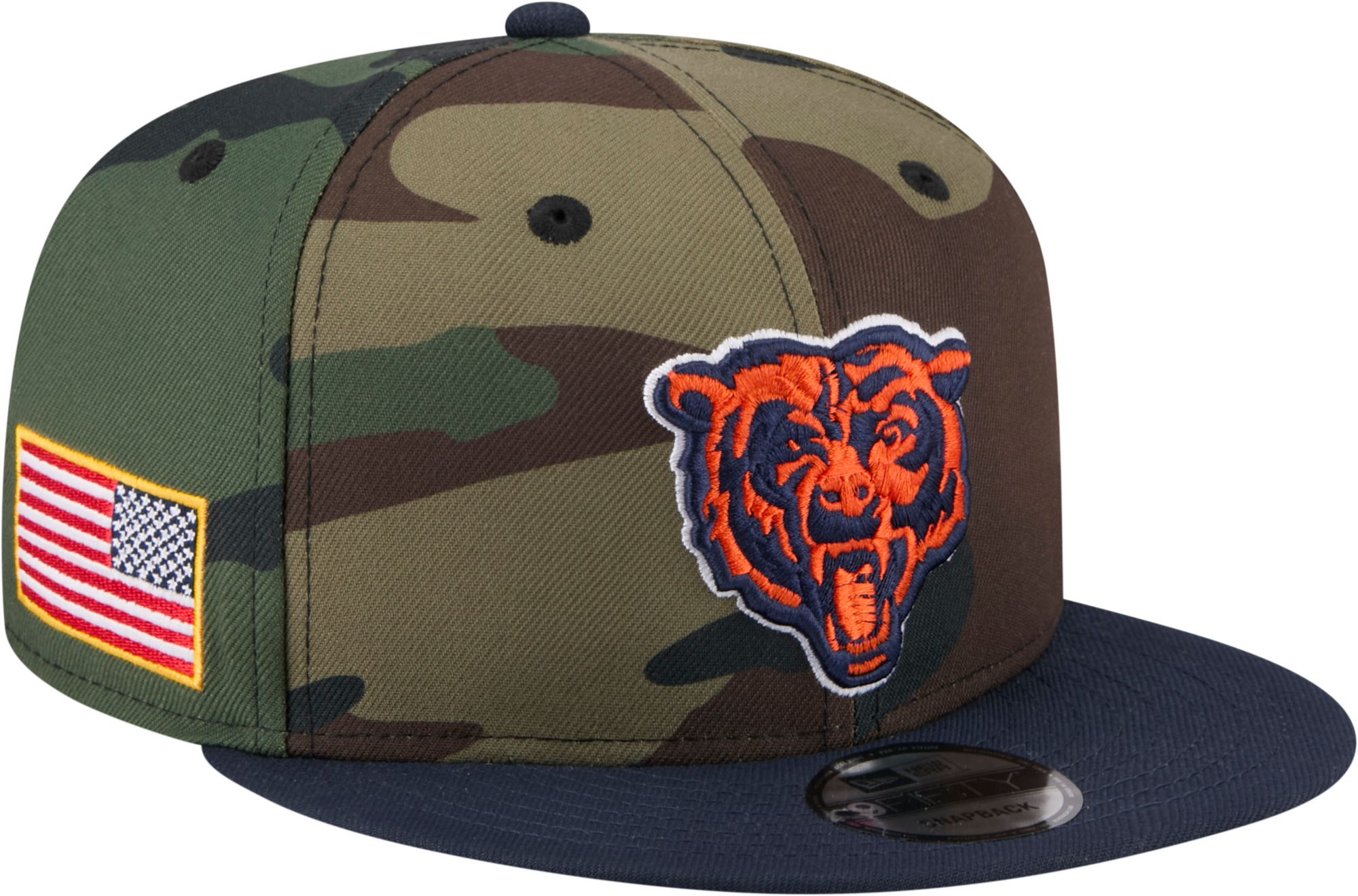 New Era Adult Chicago Bears Camo Salute To Service 2025 9Fifty Adjustable Snapback Hat product image